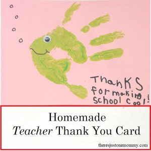 simple homemade teacher card -- perfect for Teacher Appreciation Week or end of the school year thank you card