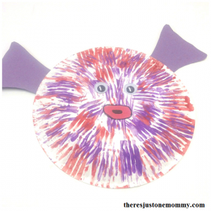 pufferfish paper plate craft