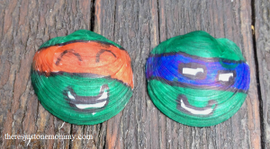 ninja turtle seashell craft
