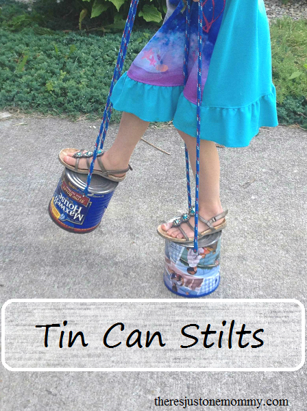 DIY Tin Can Stilts -- simple play