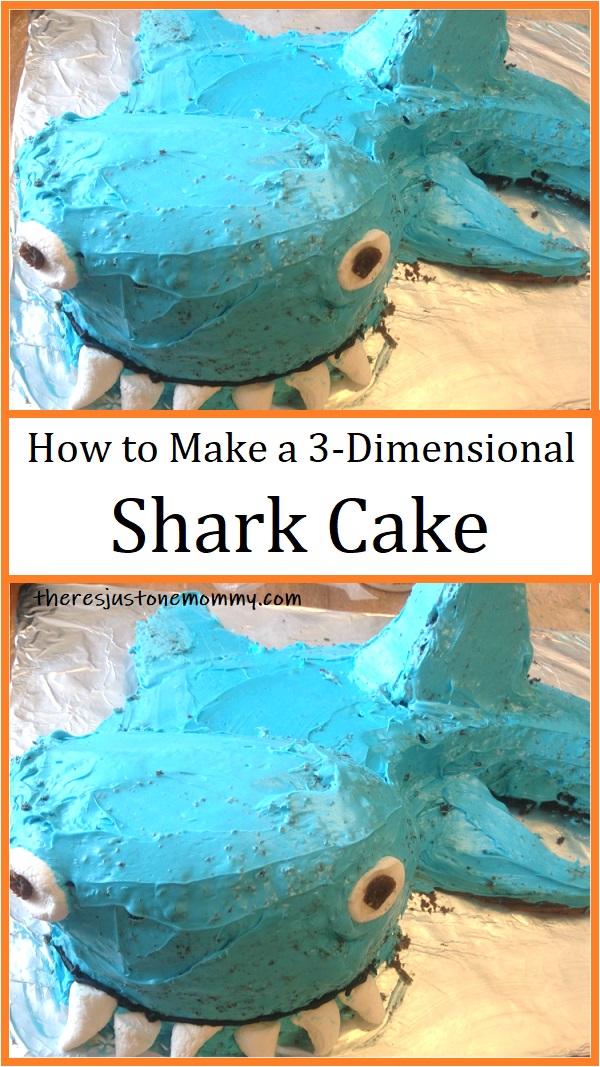 how to make a 3-dimensional shark cake