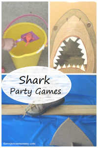 shark party games: perfect for Shark Week or a shark birthday party