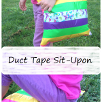 Duct Tape Sit-Upon -- great camp craft for Girl Scouts or Boy Scouts