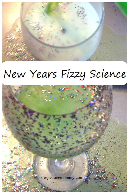 New Years activity for kids: fizzy science