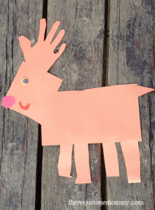 preschooler shape craft: fun reindeer craft