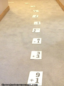 fun way to practice math facts for kinesthetic learners