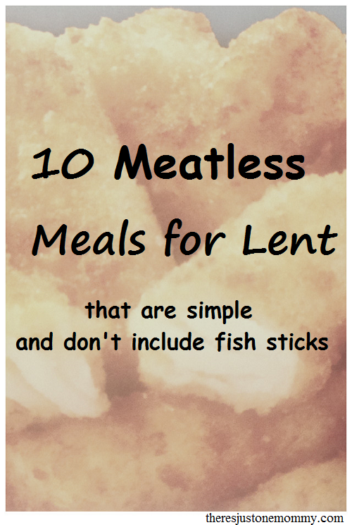 Meatless Meal Ideas -- 10 simple meatless dinner ideas that are perfect for Lent