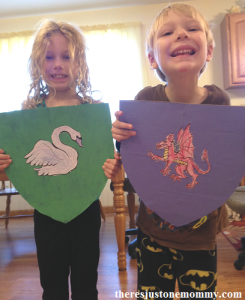 coat of arms craft for castle unit