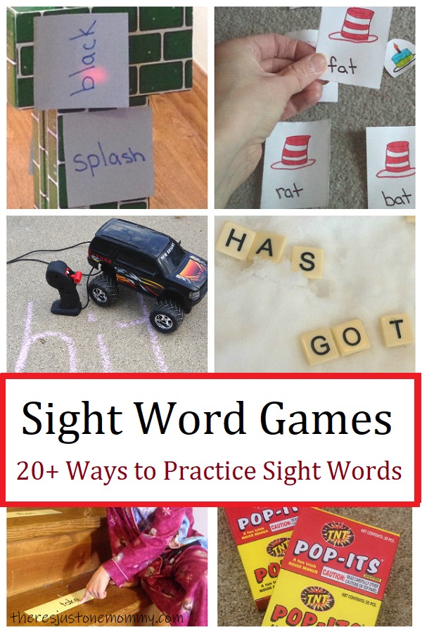 practice sight words at home with these fun ideas