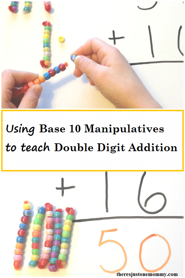 how to use base 10 manipulatives to better teacher double digit addition 