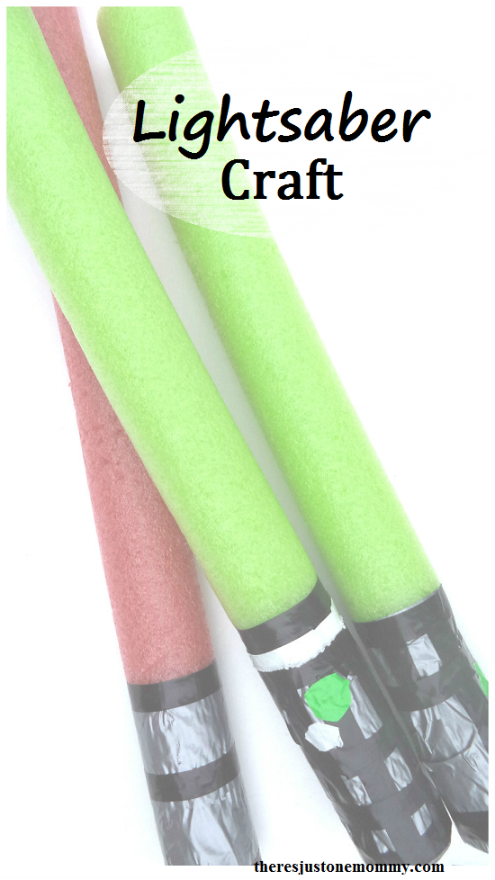 How to make a pool noodle lightsaber -- simple Star Wars craft