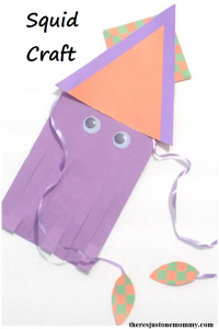 squid craft -- simple sea animal craft for kids; 20,000 Leagues under the Sea craft