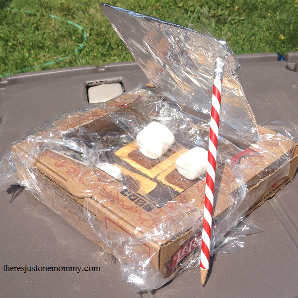 how to make solar oven smores -- summer camp craft