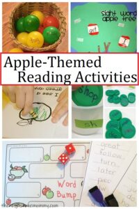 early reading activities for apple unit