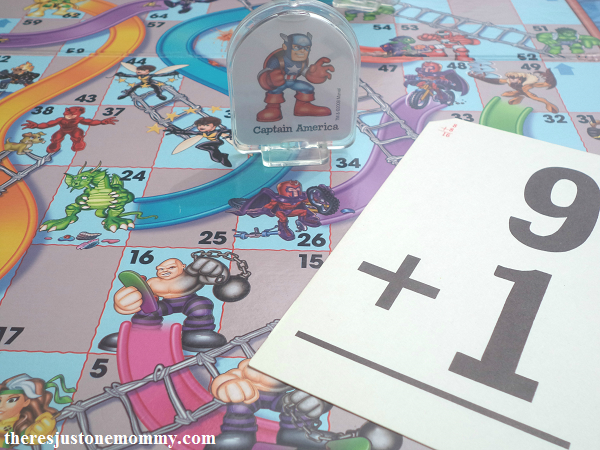 make practice math facts more fun with Chutes and Ladders