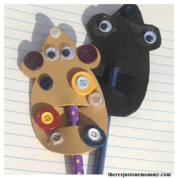 mouse craft -- cute mouse pencil topper, perfect craft for Library Mouse book