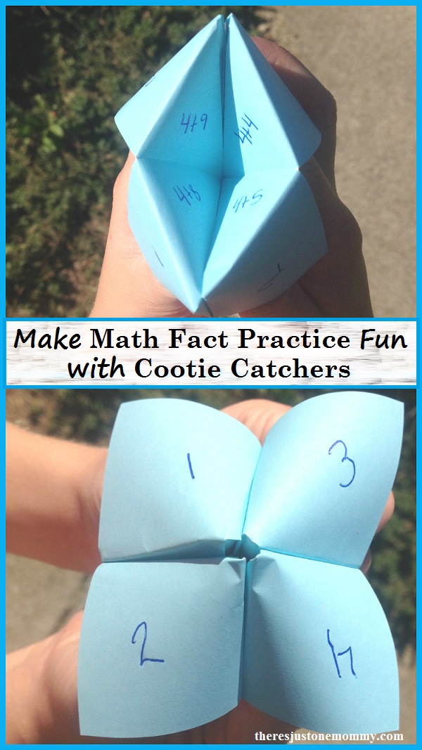 Make math fact practice fun with a cootie catcher 