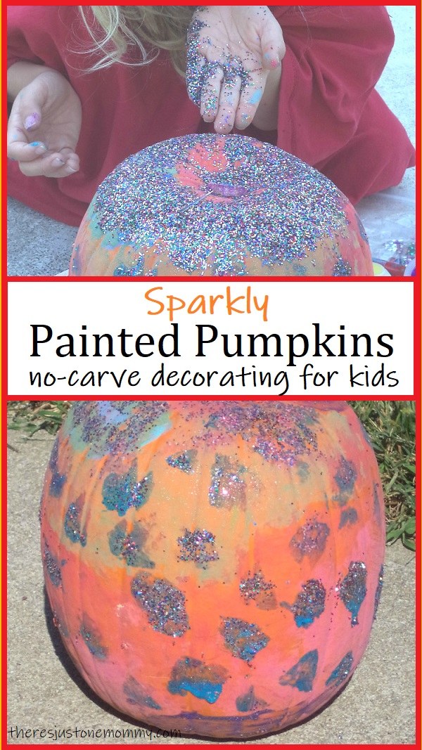 how to make a sparkly pumpkin with glitter 