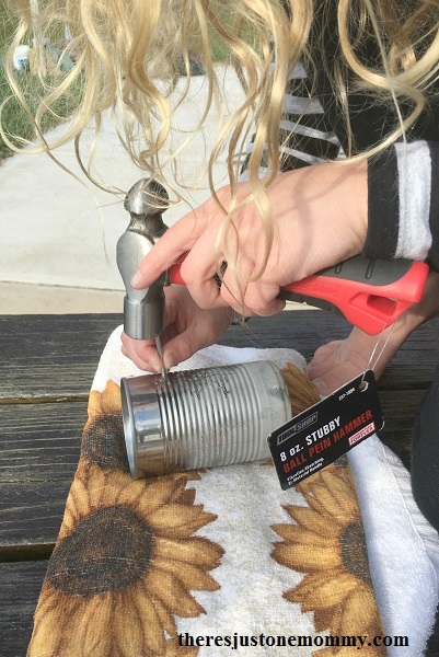 how to make a tin can lantern -- perfect kids craft for colonial America unit 