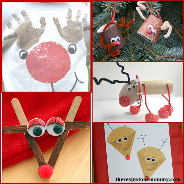 20+ reindeer crafts: cute kids reindeer crafts for Christmas 