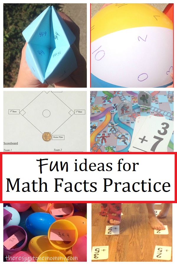 fun ways to practice math facts at home