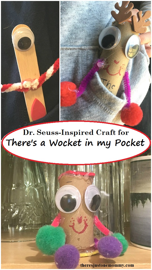 Dr. Seuss craft for There's a Wocket in my Pocket