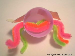 plastic egg firefly craft for kids