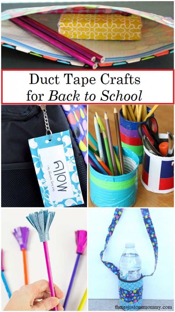Looking for a fun back to school craft for the kids? These duct tape crafts are perfect for letting them express themselves this school year. 