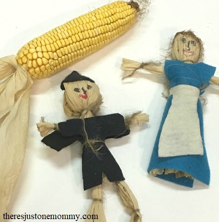 how to make a doll from corn husks -- simple fall craft for kids 