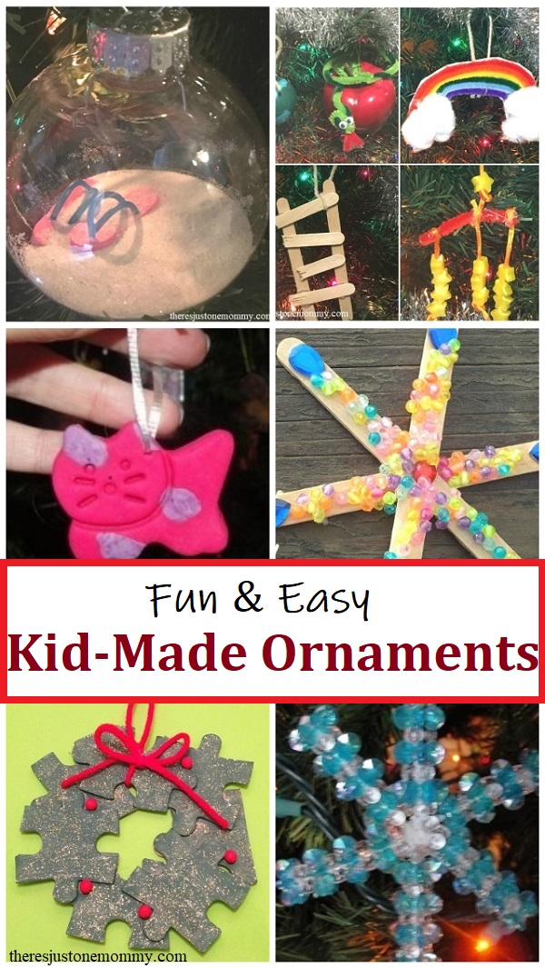 over 25 fun Christmas ornaments kids can make