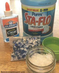 homemade snowflake slime recipe