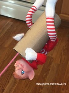 simple Christmas STEM activity with the elf on a shelf