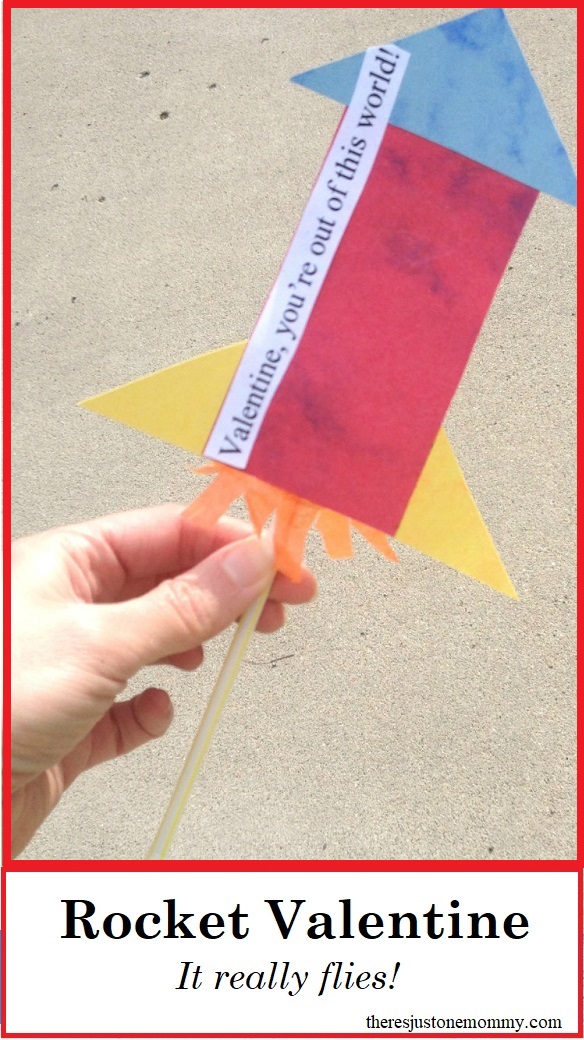 how to make a paper rocket valentine