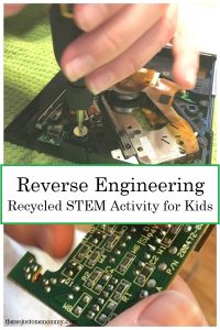 Reverse Engineering: simple recycled STEM activity to teach kids about electronics