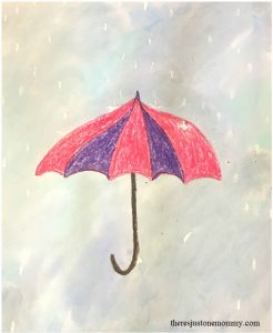 simple spring showers craft idea for kids