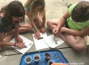 mud painting for kids