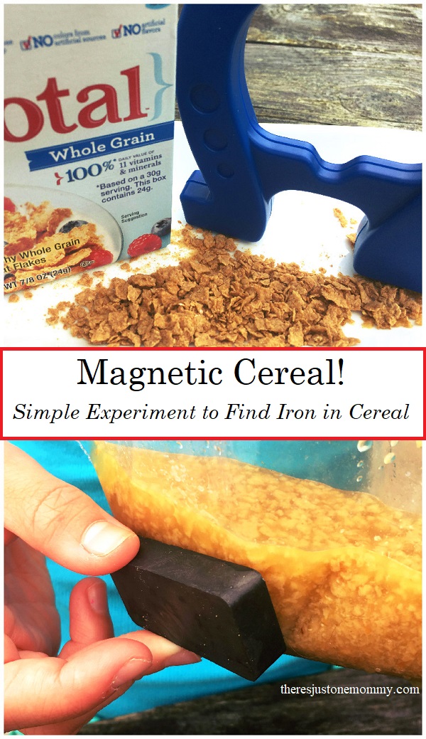 Magnetic Cereal Experiment: how to extract iron from cereal 
