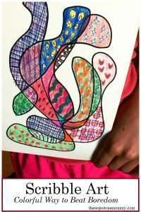 scribble art for kids: simple boredom buster for kids of all ages