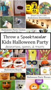 Halloween party games, DIY Halloween decorations & treats for a kids party