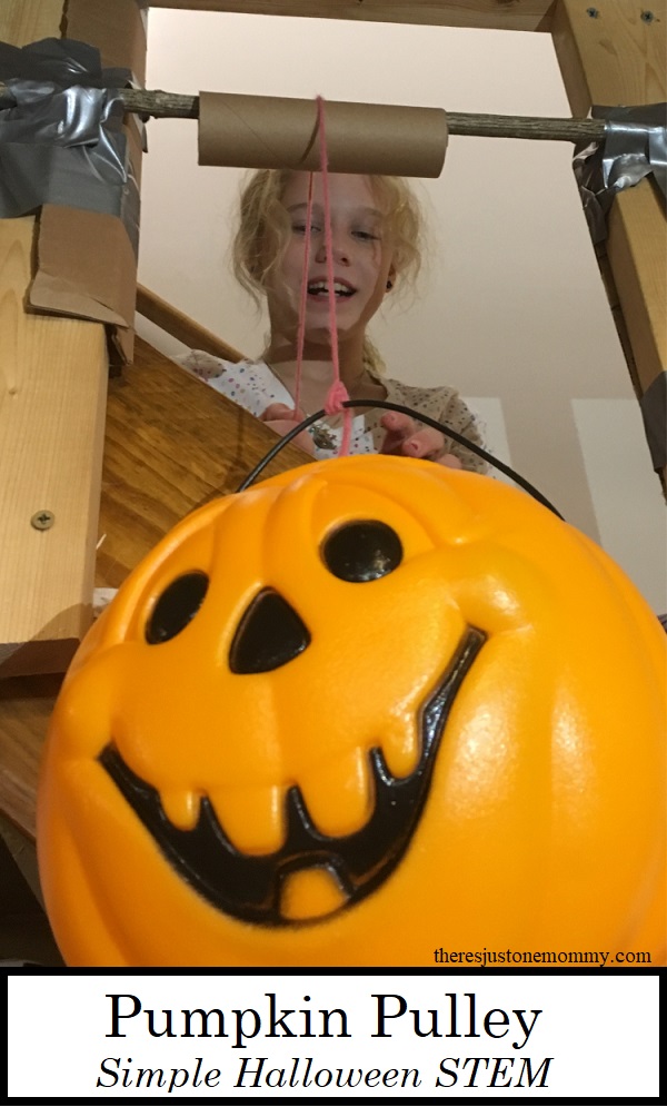 Want a fun Halloween STEM activity for kids? Learn how to make a Pumpkin Pulley.
