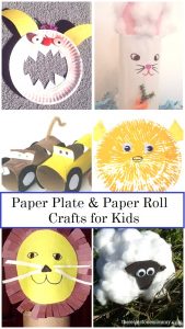 paper plate crafts for kids and paper roll crafts