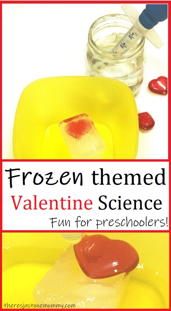 fun Frozen themed science for preschoolers