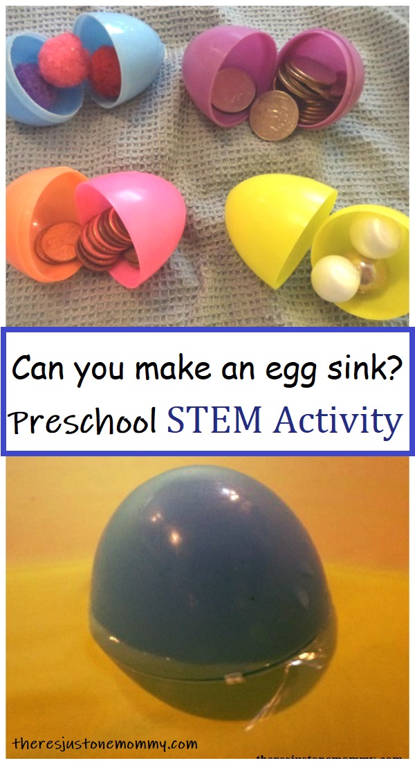 fun preschool sink & float STEM activity 