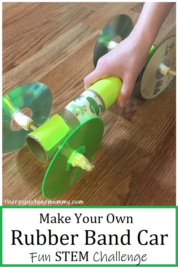 Berg bak bouwen Homemade Rubber Band Car STEM Activity | There's Just One Mommy