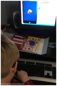 child learning computer coding