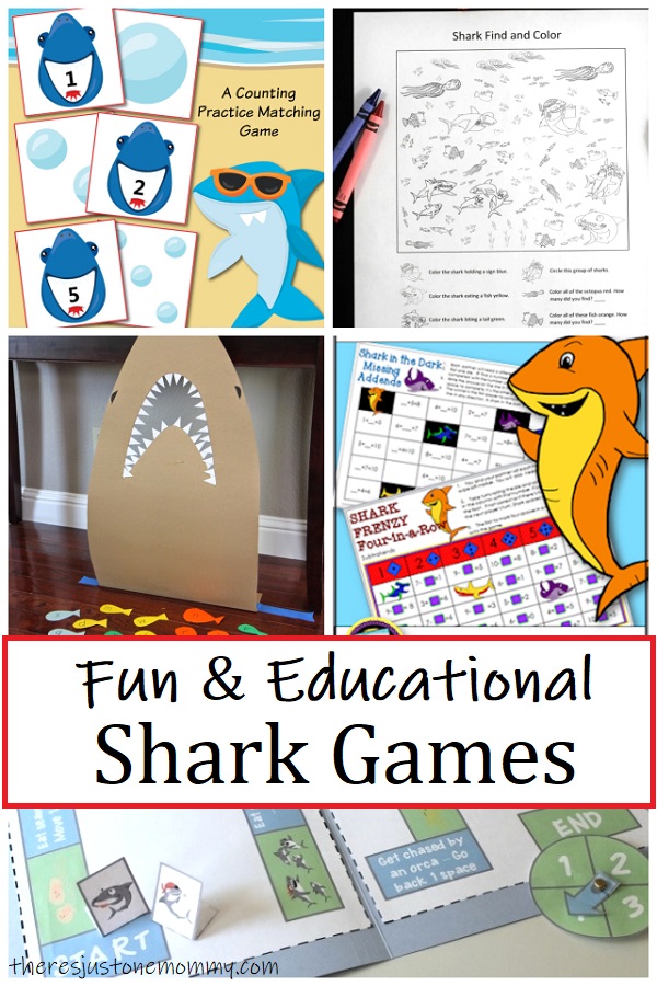math shark games and other educational shark themed games