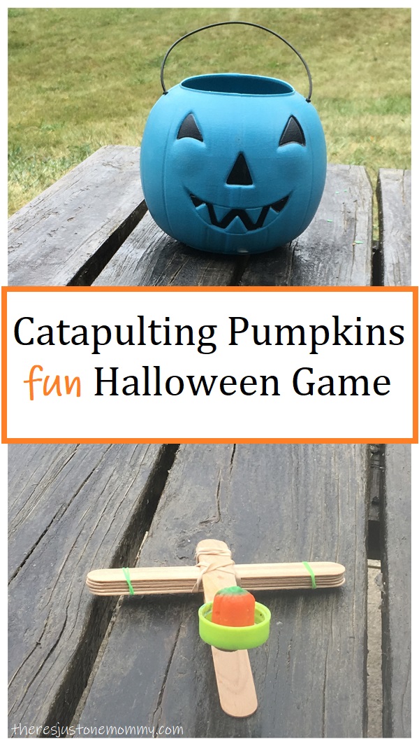 catapulting candy pumpkins STEM activity 