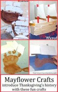 fun preschool & kindergarten Mayflower crafts