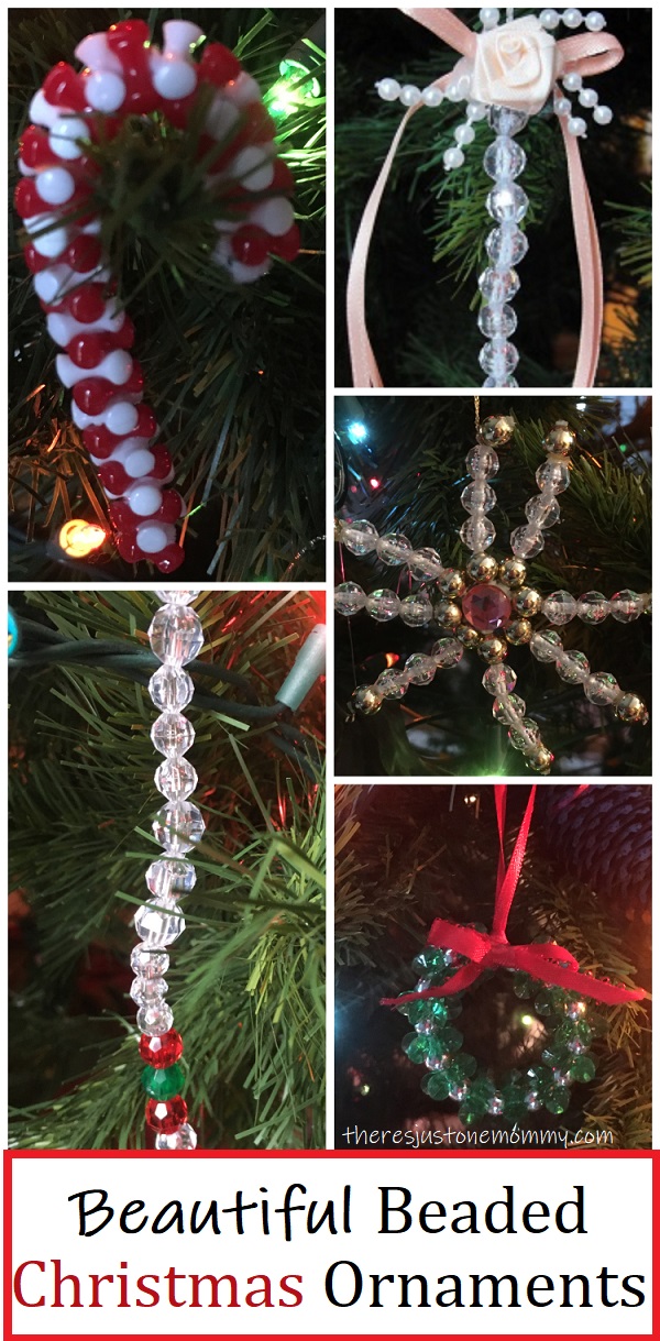 homemade beaded ornaments