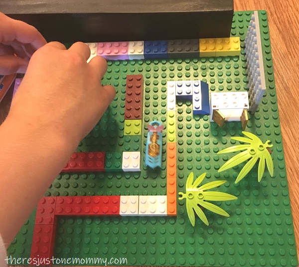Lego maze engineering activity for kids 
